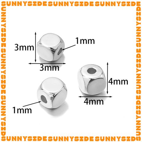 Gói 100/200 Hạt Cườm Nhựa CCB Hình Vuông Xỏ Vòng Làm Trang Sức Handmade DIY