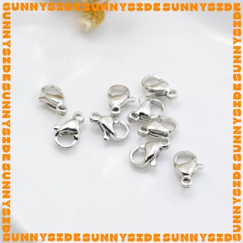 2 Cái Khoá Càng Cua Kèm Khoen Mini Inox Thép Không Gỉ 304 Cao Cấp 10mm Kèm Khoen Tròn Làm Trang Sức Handmade DIY