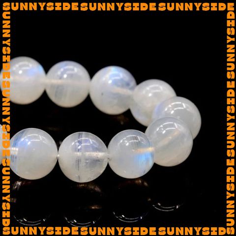 1 Hạt Đá Moonstone Đá Mặt Trăng 5A Dùng Làm Trang Sức Thủ Công Mix Chuỗi Hạt Xỏ Vòng Tay
