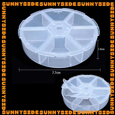 Hộp 6/8 Ngăn Trong Suốt Đựng Hạt Cườm, Đá, Nguyên Liệu Thủ Công DIY Tiện Lợi