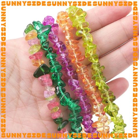 50 Viên Sỏi Thuỷ Tinh Phụ Kiện Xâu Mix Vòng Tay Phong Thủy Nam Nữ Làm Trang Sức Handmade DIY