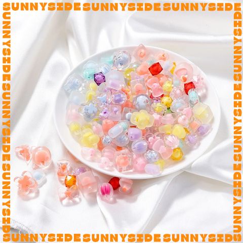 Gói 20 Hạt Cườm Nhựa Nhiều Hình Nhiều Màu Xỏ Vòng Tay Handmade DIY