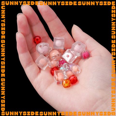 Gói 20 Hạt Cườm Nhựa Nhiều Hình Nhiều Màu Xỏ Vòng Tay Handmade DIY