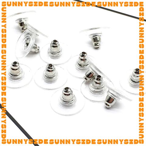5 Cặp (10 Cái) Nút Chốt Khuyên Tai Silicon/Kim Loại Cho Bông Tai, Phụ Kiện Trang Sức Thủ Công, Nguyên Liệu Handmade DIY