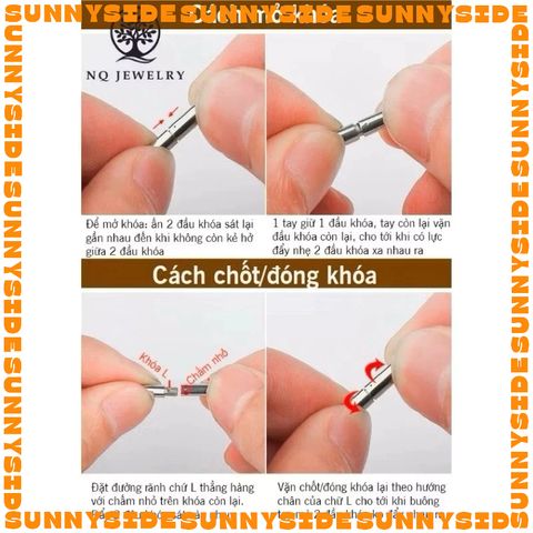 [KHÓA CHỮ L] Dây Chuyền Dây Sáp Bóng Đeo Cổ Trơn Chốt Khóa Inox Thép Không Gỉ Cao Cấp