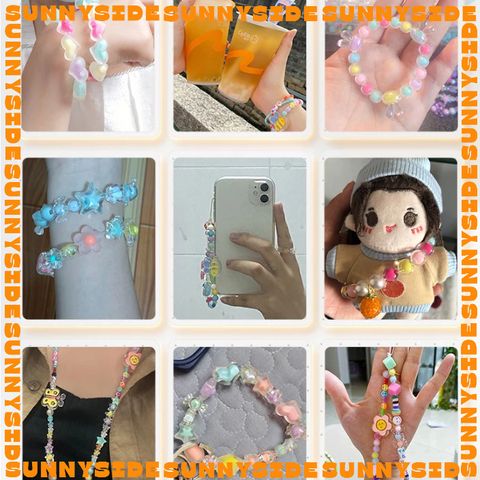 Gói 20 Hạt Cườm Nhựa Nhiều Hình Nhiều Màu Xỏ Vòng Tay Handmade DIY
