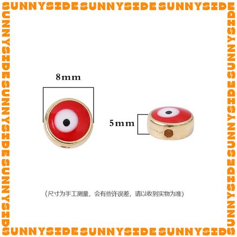 Gói 10 Hạt Charm Hạt Xỏ Mắt Quỷ Evil Eye 8mm Đủ Màu Làm Phụ Kiện Trang Sức Handmade DIY