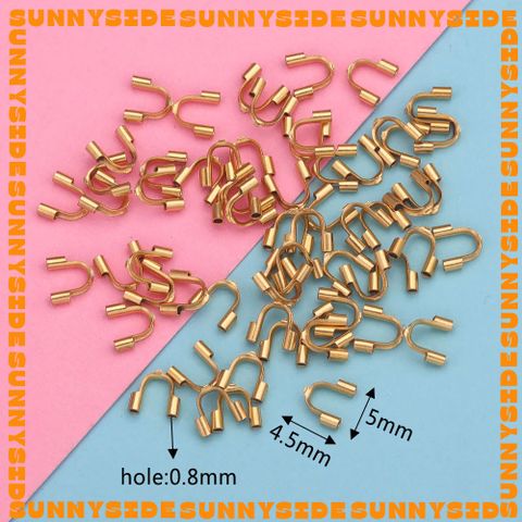 10 Cái Khoá Cài Chữ U Thép Không Gỉ Mạ Vàng 18K Cao Cấp Cài Dây Chuyền Vòng Tay Bông Tai Làm Trang Sức Handmade DIY