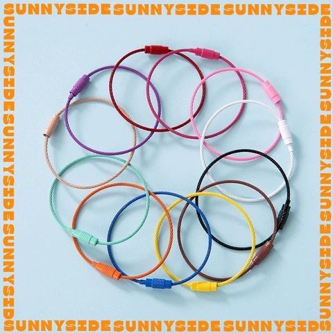 02 Vòng Móc Khoá Thép Không Gỉ Có Chốt Vặn 5cm Nhiều Màu Sắc Làm Đồ Handmade, Lưu Niệm, Trang Sức Thủ Công