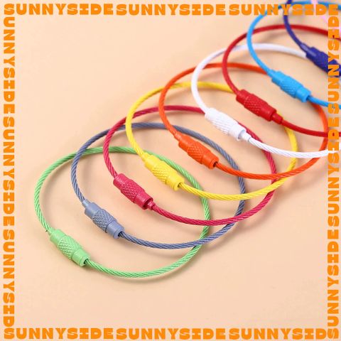 02 Vòng Móc Khoá Thép Không Gỉ Có Chốt Vặn 5cm Nhiều Màu Sắc Làm Đồ Handmade, Lưu Niệm, Trang Sức Thủ Công