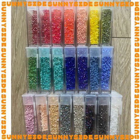 (Màu mới) 2 GRAM HẠT CƯỜM NHẬT MIYUKI DELICA cao cấp Nhật Bản size 11/0 gói 400 hạt - Mã màu 02
