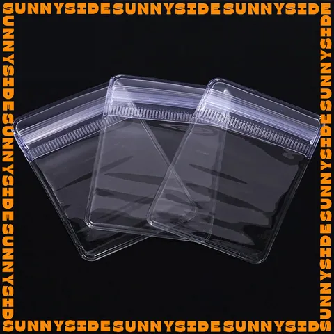 Combo 10 Túi Zip Đựng Trang Sức Bằng PVC Dẻo Dày Trong Suốt Bền Chắc Tiện Dụng