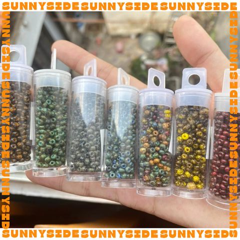 2 gram HẠT CƯỜM PRECIOSA Cao Cấp Séc Size 3mm 8/0 Gói ~42 Hạt Mã Màu Picasso Độc Đáo Làm Trang Sức Cườm Handmade DIY
