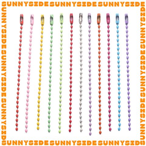 02 Chuỗi Móc Khóa Dây Bi Inox 10cm Nhiều Màu Móc Xích Bi, Dây Xích Bi Sắt Làm Đồ Handmade, Lưu Niệm, Trang Sức Thủ Công