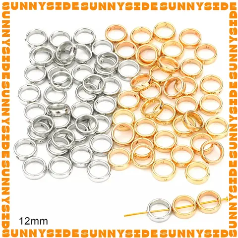 Gói 20 Cái Charm Khung Lồng Hạt Hình Vuông Hình Tròn Làm Trang Sức Handmade DIY