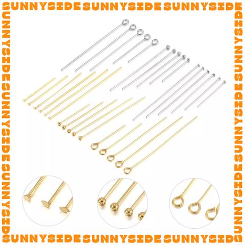 20 Cây Đinh Bằng Thép Không Gỉ Mạ Vàng Cao Cấp Chữ T, Số 9, Đinh Kim Dùng Làm Trang Sức Handmade DIY