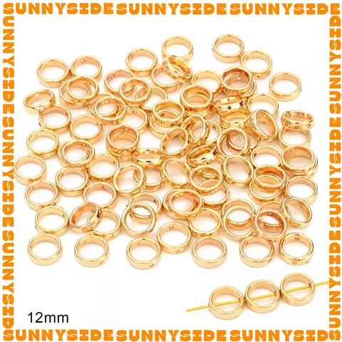 Gói 20 Cái Charm Khung Lồng Hạt Hình Vuông Hình Tròn Làm Trang Sức Handmade DIY
