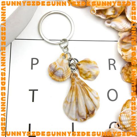 01 Charm Vỏ Sò Vỏ Ốc Nhựa Màu Loang Xà Cừ Làm Vòng Đeo Tay Mặt Dây Chuyền Phụ Kiện Trang Sức