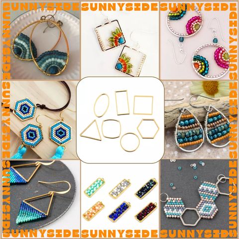 1 cặp MẶT DÂY KHUÔN THÉP KHÔNG GỈ nhiều hình dạng làm bông tai trang sức phụ kiện handmade DIY