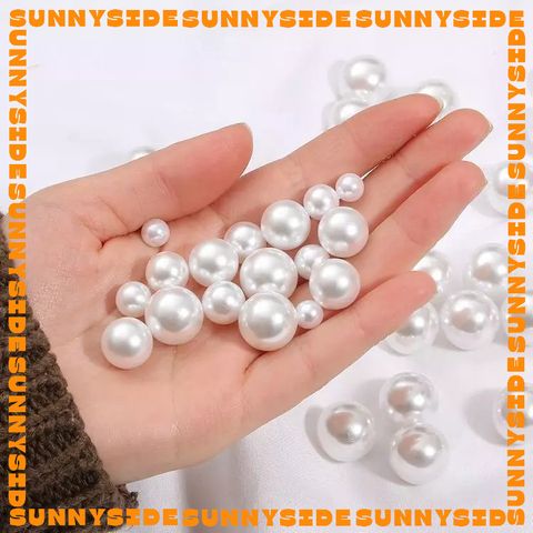 Hạt Trai Nhựa ABS Có Lỗ Xỏ Nhiều Kích Thước Làm Trang Sức Handmade DIY Phụ Kiện Xâu, Mix, Phối Vòng Tay