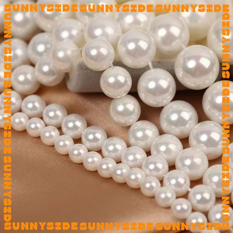 Hạt Trai Nhựa ABS Có Lỗ Xỏ Nhiều Kích Thước Làm Trang Sức Handmade DIY Phụ Kiện Xâu, Mix, Phối Vòng Tay