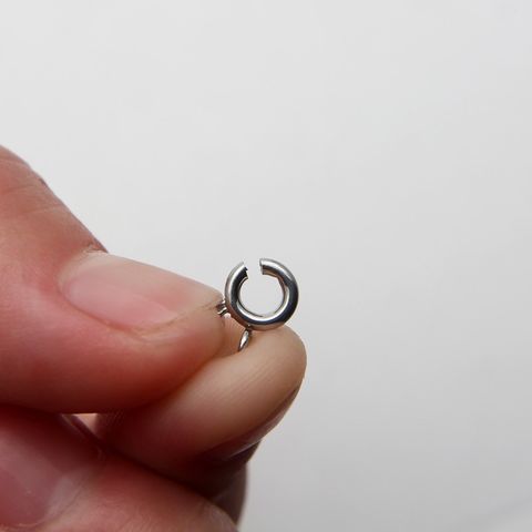 [INOX] 01 Khoá Lò Xo Tròn Mini Thép Không Gỉ 304 Inox, Móc Khoá Tròn Cao Cấp Làm Trang Sức Handmade DIY