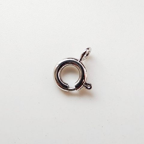 [INOX] 01 Khoá Lò Xo Tròn Mini Thép Không Gỉ 304 Inox, Móc Khoá Tròn Cao Cấp Làm Trang Sức Handmade DIY