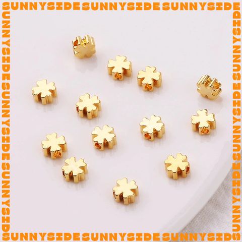 10/20 Charm Hạt Cườm Mạ Vàng 18K 5mm Xỏ Lỗ Hình Trái Tim Ngôi Sao Vương Miện Cao Cấp Làm Trang Sức