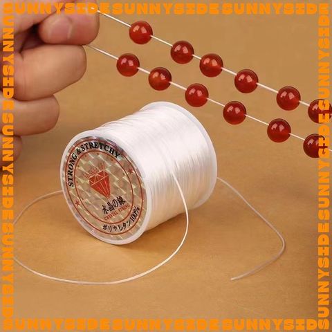 1 Cuộn Dây Cước Lụa Đàn Hồi 60m Dây Thun Lụa Xỏ Chuỗi Hạt Làm Handmade Trang Sức Thắt Vòng Đồ Thủ Công 752856