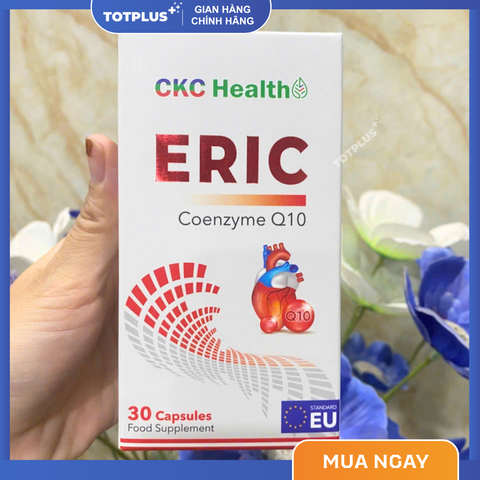 Eric Coenzyme Q10 - Bổ Sung Coenzyme Q10, Hỗ Trợ Tốt Cho Sức Khỏe Tim Mạch - Hộp 30 Viên
