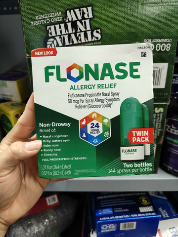 Xịt chống dị ứng Flonase Allergy Relief Nasal Spray 18.2ml
