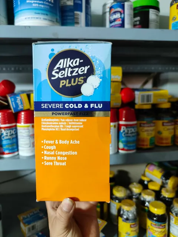 Viên sủi  Cảm lạnh và Cảm cúm Alka Seltzer Plus của Mỹ