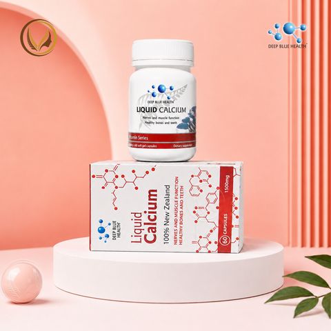 Viên uống bổ sung Canxi và Vitamin D Deep Blue Health Liquid Calcium 60 viên