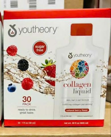 Youtheory Collagen Liquid dạng nước uống 30 gói