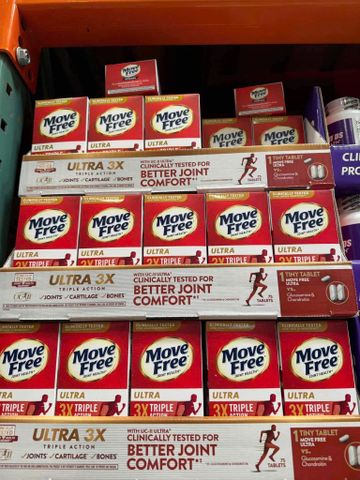Viên Uống Bổ Khớp Move Free Ultra 3X Triple Action 75 Viên - Tăng Cường Sức Khỏe Xương Khớp, Giảm Đau Viêm, Từ Mỹ