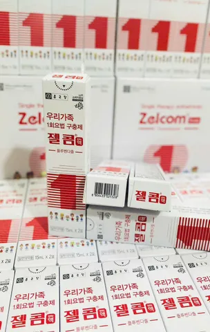 viên tẩy Giun Zelcom Hàn Quốc 1 hộp 2 gói