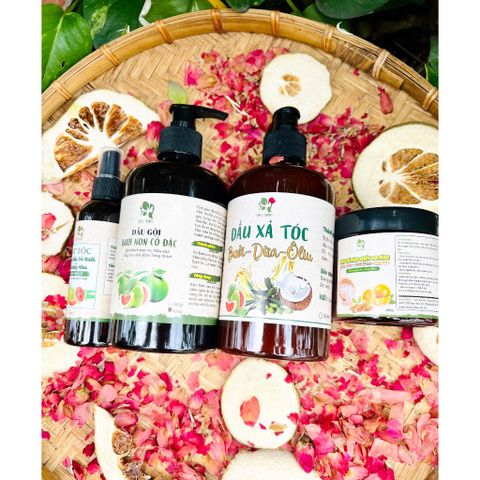 Dầu Gội Bưởi Non mọc tóc, giảm bết dầu, tóc bồng bềnh [Tặng xả tóc 50gr]