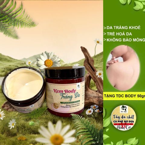 Kem Dưỡng Trắng Da Body ann toànn, bật tone tự nhiên [Tặng tdc cafe]