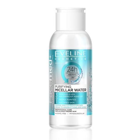 Nước Tẩy Trang Eveline Facemed+ 100ML Sạch Sâu 3 Tác Động Dịu Nhẹ Không Cồn
