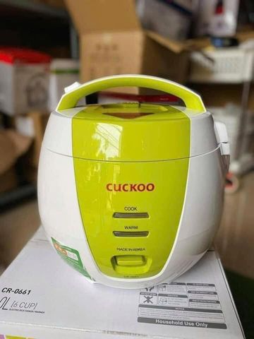 Nồi Cơm Cơ CUCKOO CR0661 Dung Tích 1L Made In Korea Màu Xanh