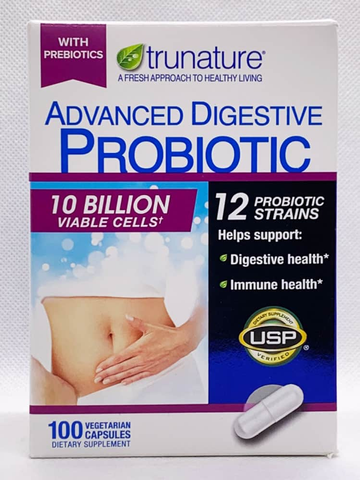 Viên uống cho hệ tiêu hóa trunature Advanced Digestive Probiotic 100 viên