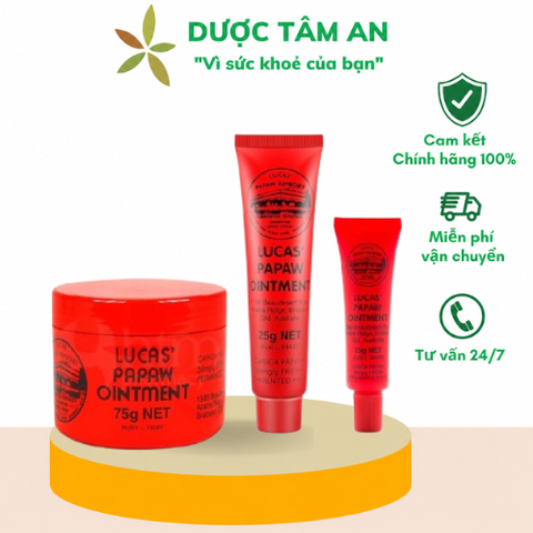 [ Nhập khẩu] Kem dưỡng da đa năng Lucas Papaw Ointment chiết xuất đu đủ