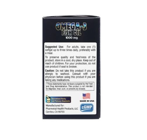 [Nhập khẩu] Dầu cá Pharmekal Omega 3 1000mg hỗ trợ tăng cường sức khỏe tim mạch (Hộp 100 viên)