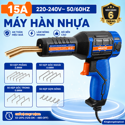 (T17) MÁY HÀN NHỰA CHÍNH HÃNG 15A WADFOW K.WWDPA015.MN – HÀN NỨT NHỰA NHANH, CHẮC CHẮN, DỄ SỬ DỤNG