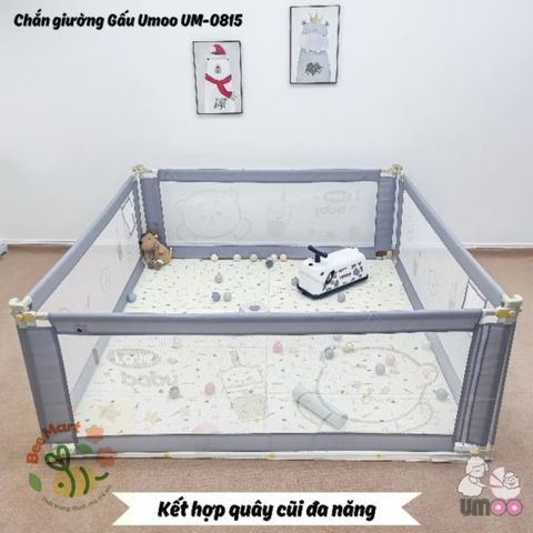 Thanh Chắn Giường Cho Bé Umoo Cao Cấp Hình Thú đáng yêu Nâng Hạ 2 Bên, Dễ Dàng Lắp Đặt  Cho Bé