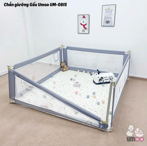 Thanh Chắn Giường Cho Bé Umoo Cao Cấp Hình Thú đáng yêu Nâng Hạ 2 Bên, Dễ Dàng Lắp Đặt  Cho Bé