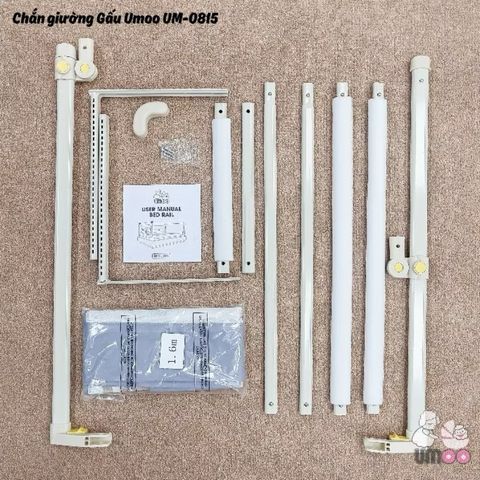 Thanh Chắn Giường Cho Bé Umoo Cao Cấp Hình Thú đáng yêu Nâng Hạ 2 Bên, Dễ Dàng Lắp Đặt  Cho Bé