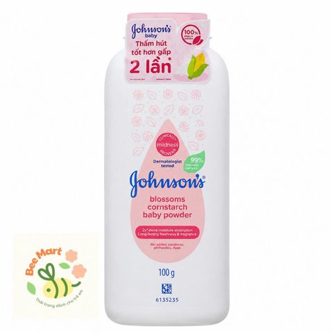 Phấn Rôm Em Bé Johnson's Baby Powder (100g) thông thoáng ,ngừa hăm ,thơm dịu nhẹ lành tính với làn da bé