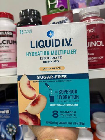 [Hộp 15 gói ]Hàng Mỹ Nước Uống Bù Điện Giải Liquid I.V. Hydration Multiplier