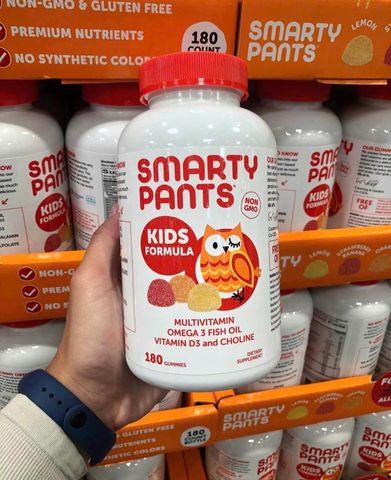 Kẹo Smarty Pants Kids Complete 180v Mỹ - Bổ sung vitamin tổng hợp giúp trẻ thông minh